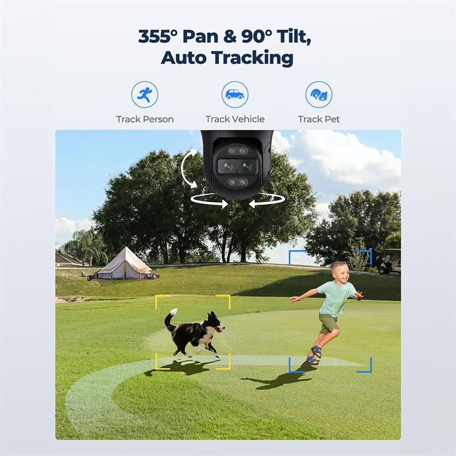 Reolink TrackMix P760 8MP PoE Dual-Lens 6X PTZ Camera with Auto-Zoom Tracking