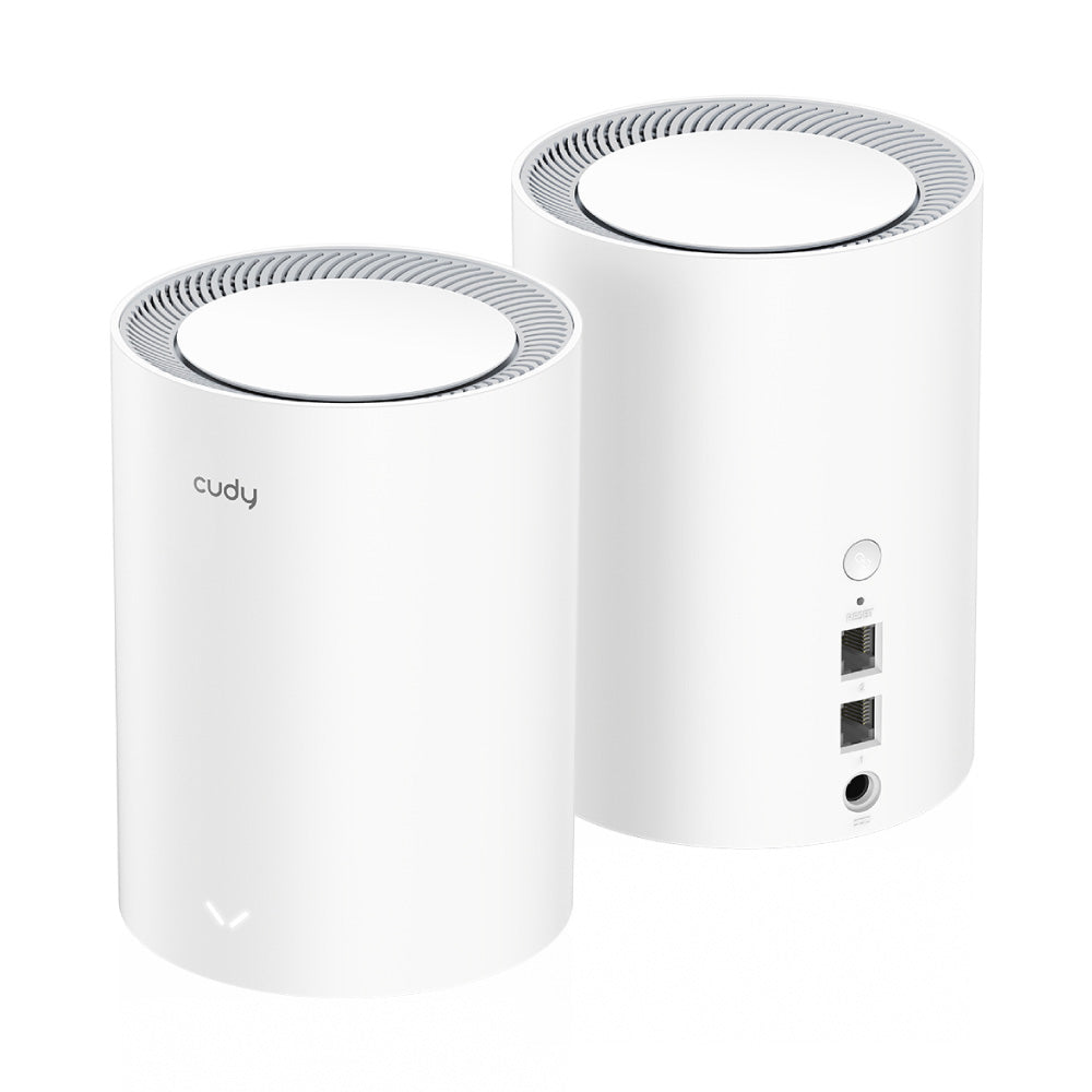 Cudy M3000 AX3000 2.5G Dual Band Wi-Fi 6 Mesh System, 2-Pack | Covers up to 4800 Sq.Ft., Replaces Wireless Router and Extender, Supports Ethernet Backhaul