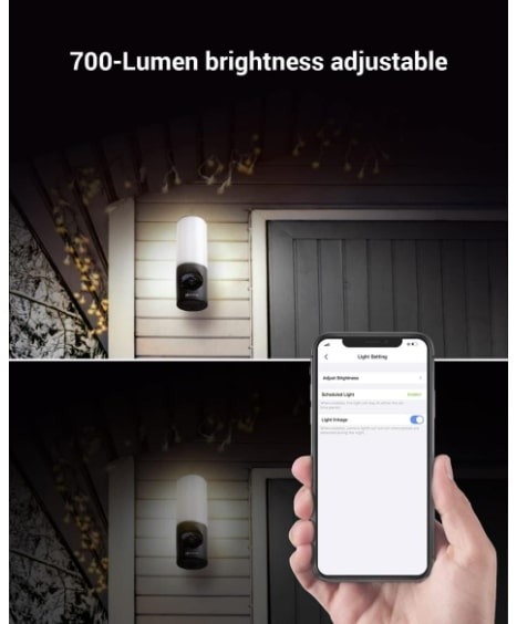 EZVIZ LC3 (4MP) Outdoor WiFi Camera with Floodlight | Colour Night Vision, Siren & Light Alarm, AI Human Detection, Two-Way Talk, Waterproof, Hardwired Installation