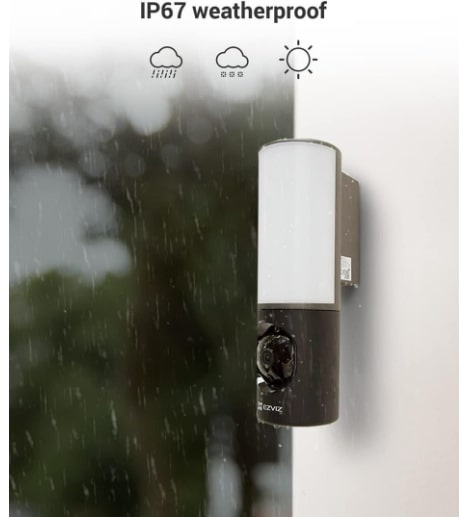 EZVIZ LC3 (4MP) Outdoor WiFi Camera with Floodlight | Colour Night Vision, Siren & Light Alarm, AI Human Detection, Two-Way Talk, Waterproof, Hardwired Installation