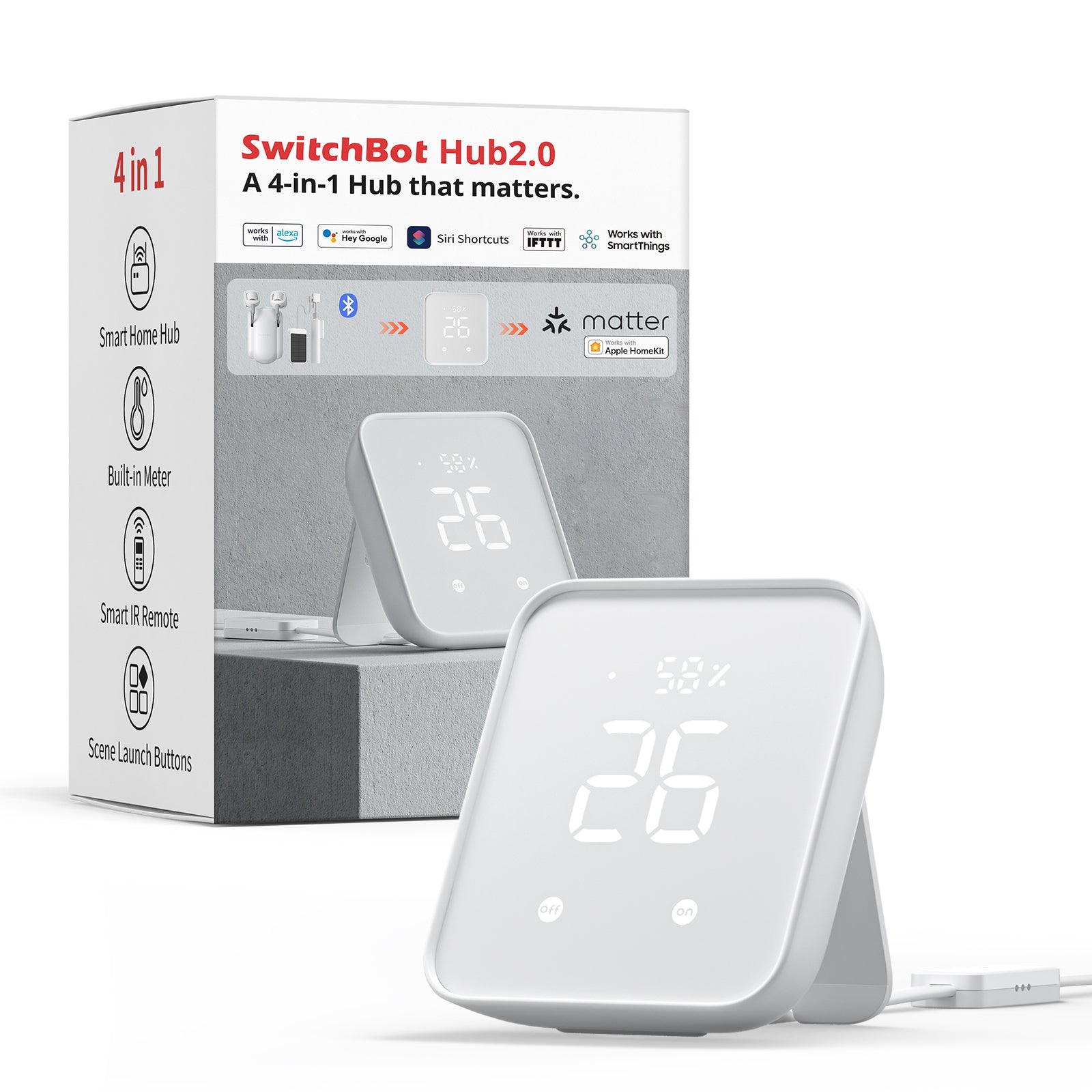 SwitchBot Smart Hub 2, Universal Remote Control